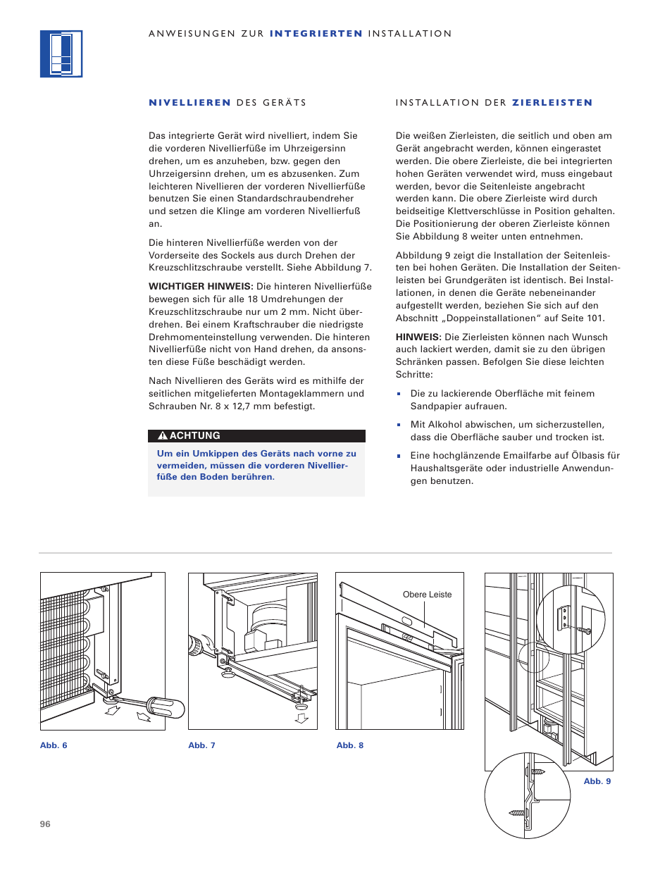 Sub-Zero ICB700TR User Manual | Page 96 / 104