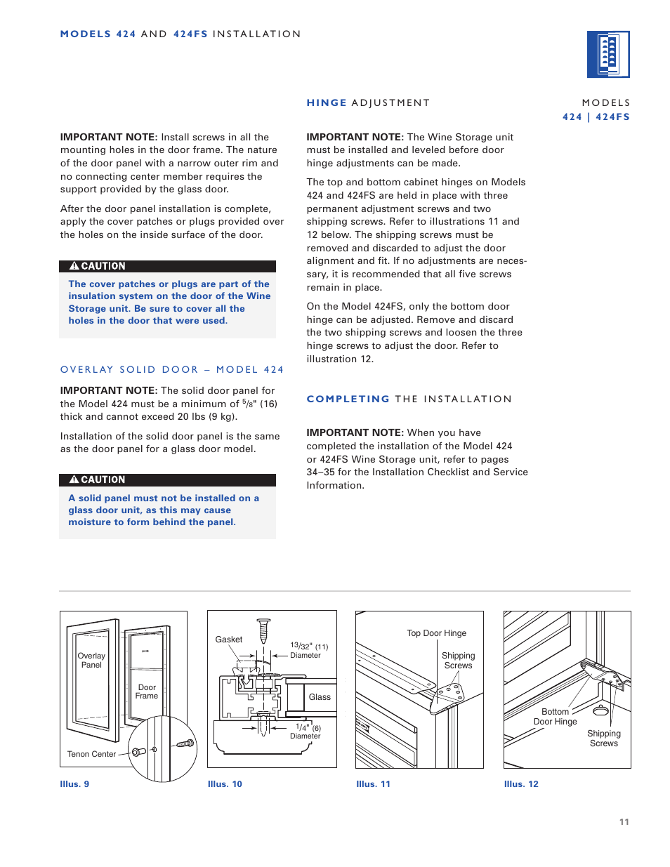 Sub-Zero 424/O User Manual | Page 11 / 36