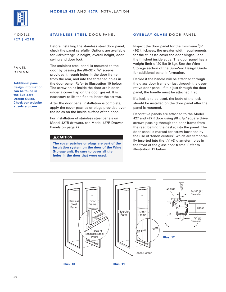 Sub-Zero 424/O User Manual | Page 20 / 36