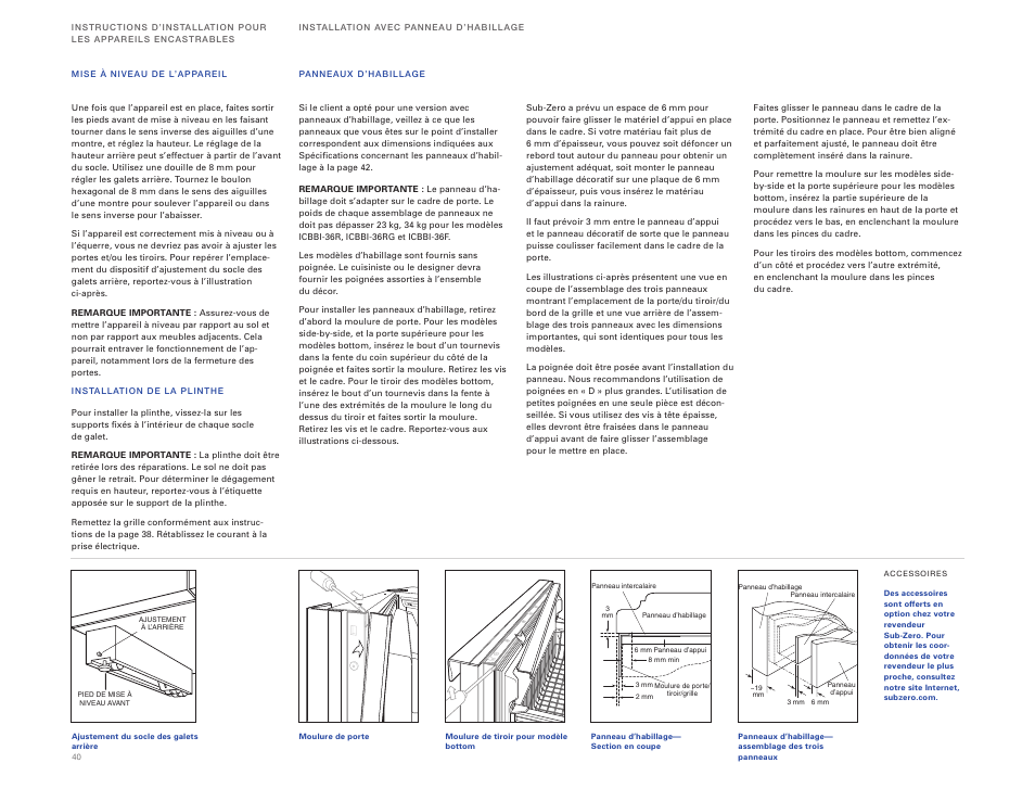 Sub-Zero ICBBI-36RG User Manual | Page 40 / 78