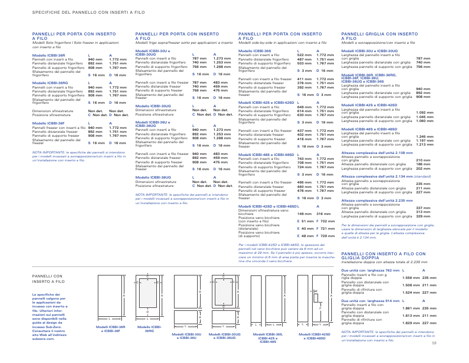 Sub-Zero ICBBI-36RG User Manual | Page 59 / 78
