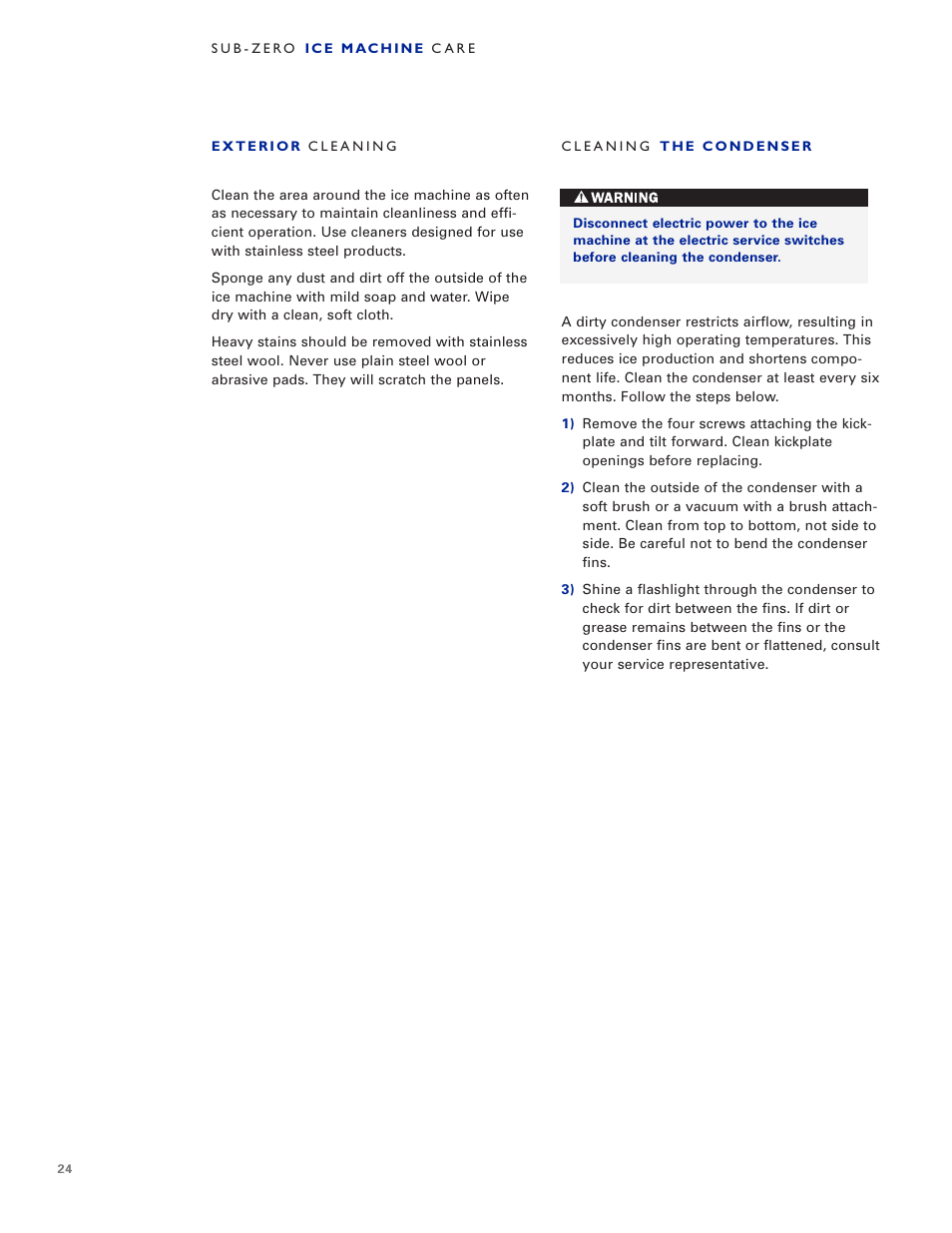 Sub-Zero UC-15I User Manual | Page 24 / 32