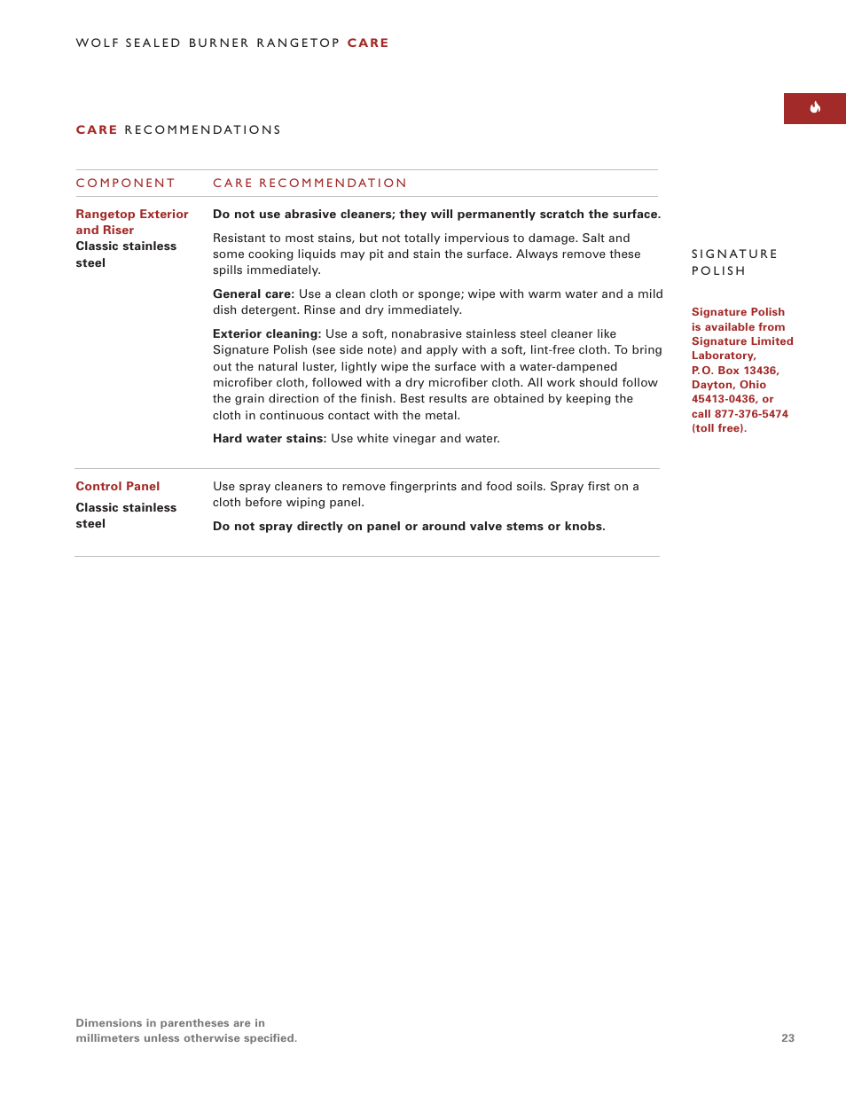 Sub-Zero SRT484CG User Manual | Page 23 / 28