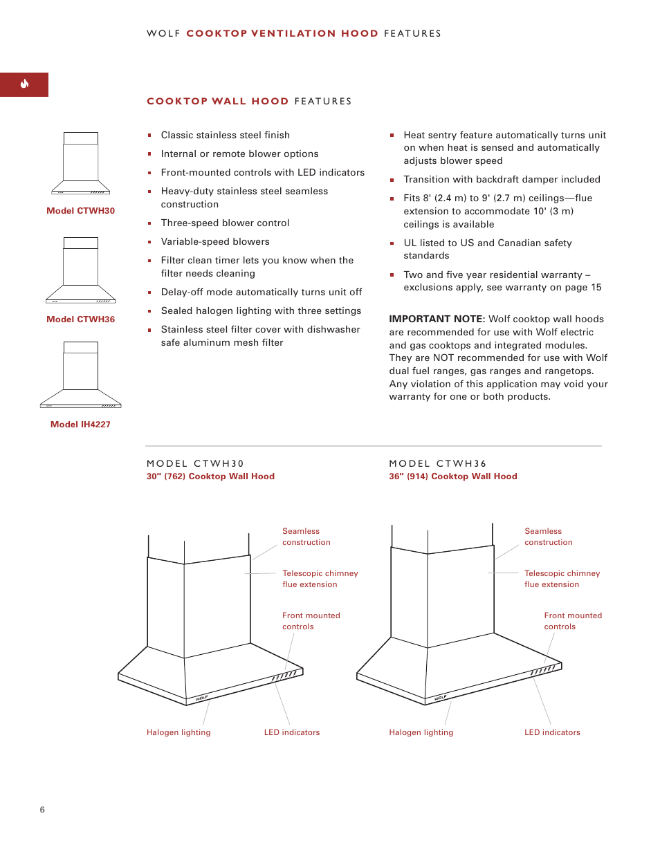 Sub-Zero IH4227 User Manual | Page 6 / 16