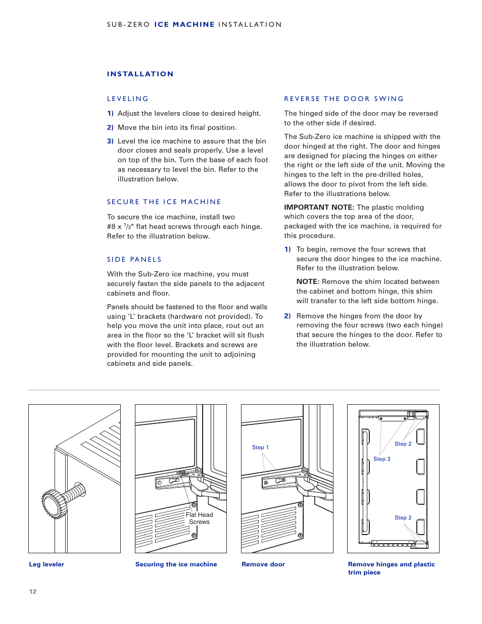 Sub-Zero UC-15IO User Manual | Page 12 / 32