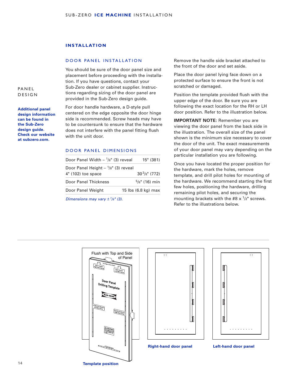 Sub-Zero UC-15IO User Manual | Page 14 / 32
