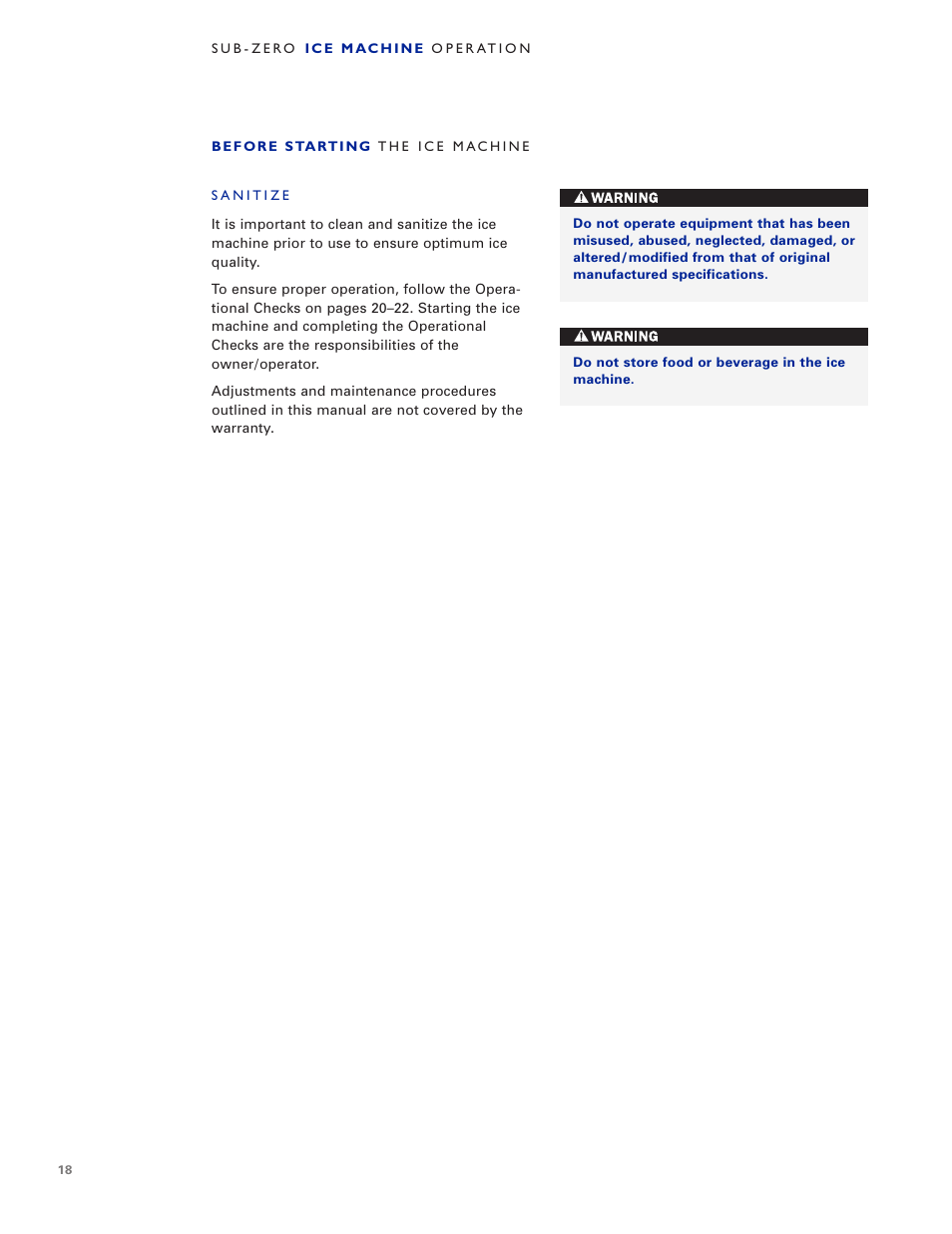 Sub-Zero UC-15IO User Manual | Page 18 / 32