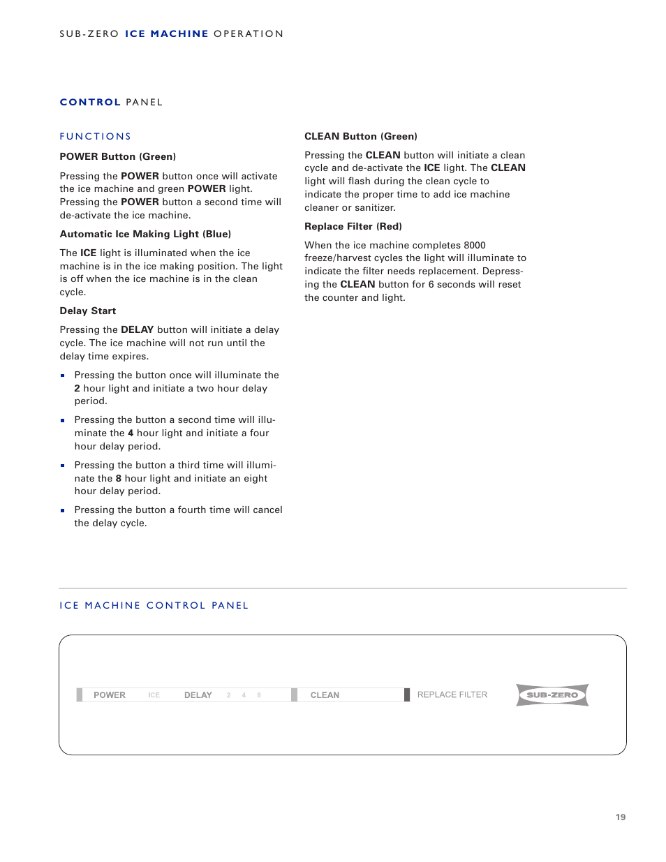 Sub-Zero UC-15IO User Manual | Page 19 / 32