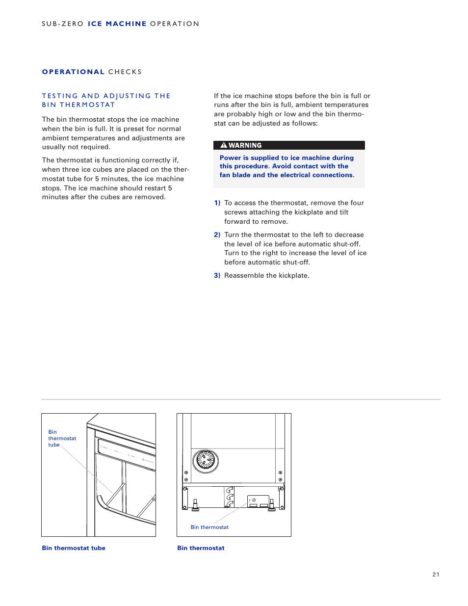 Sub-Zero UC-15IO User Manual | Page 21 / 32