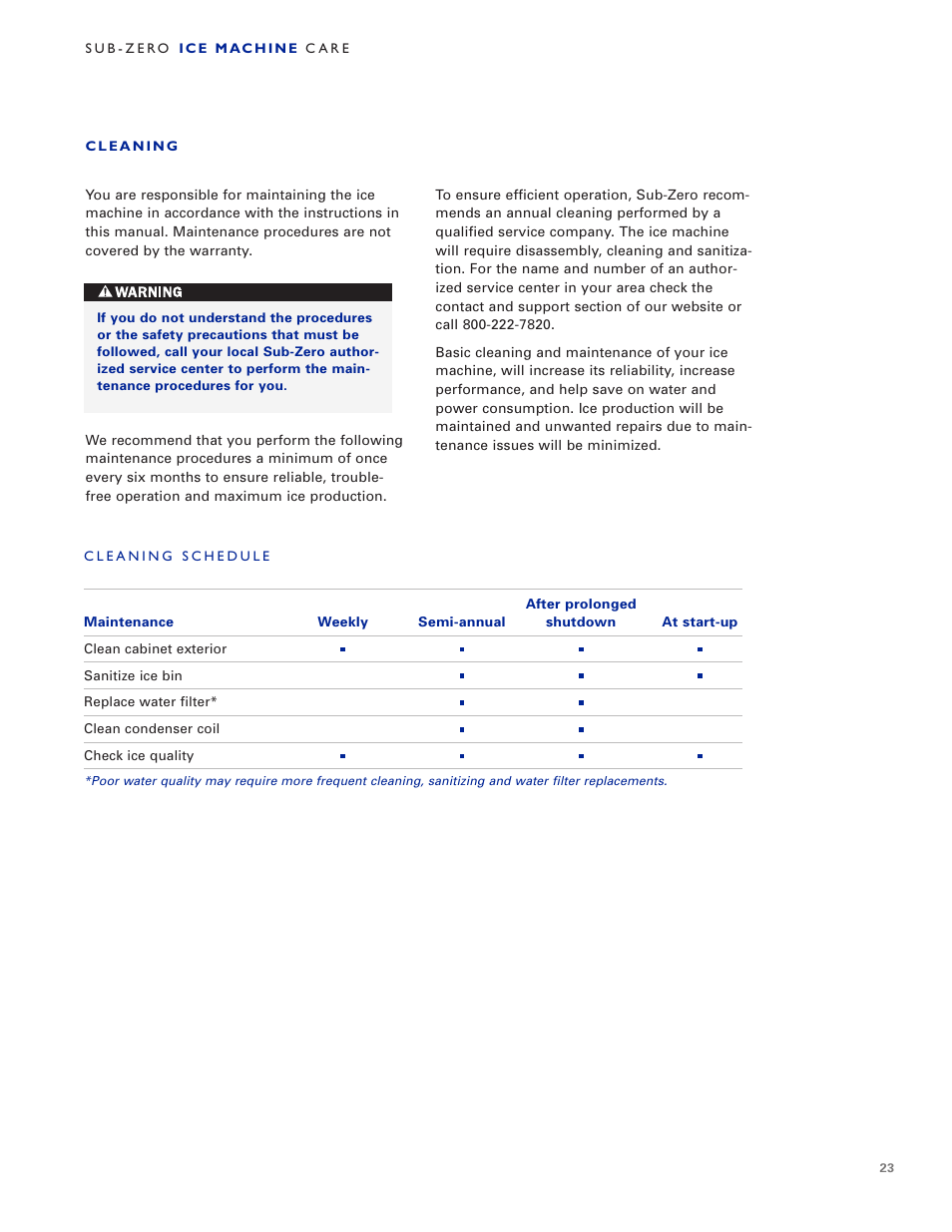Sub-Zero UC-15IO User Manual | Page 23 / 32