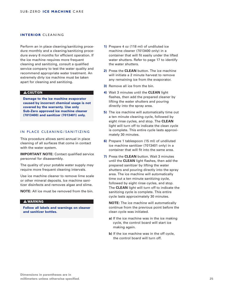 Sub-Zero UC-15IO User Manual | Page 25 / 32