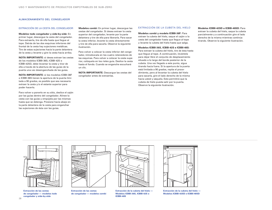 Sub-Zero ICBBI-36UG User Manual | Page 28 / 98