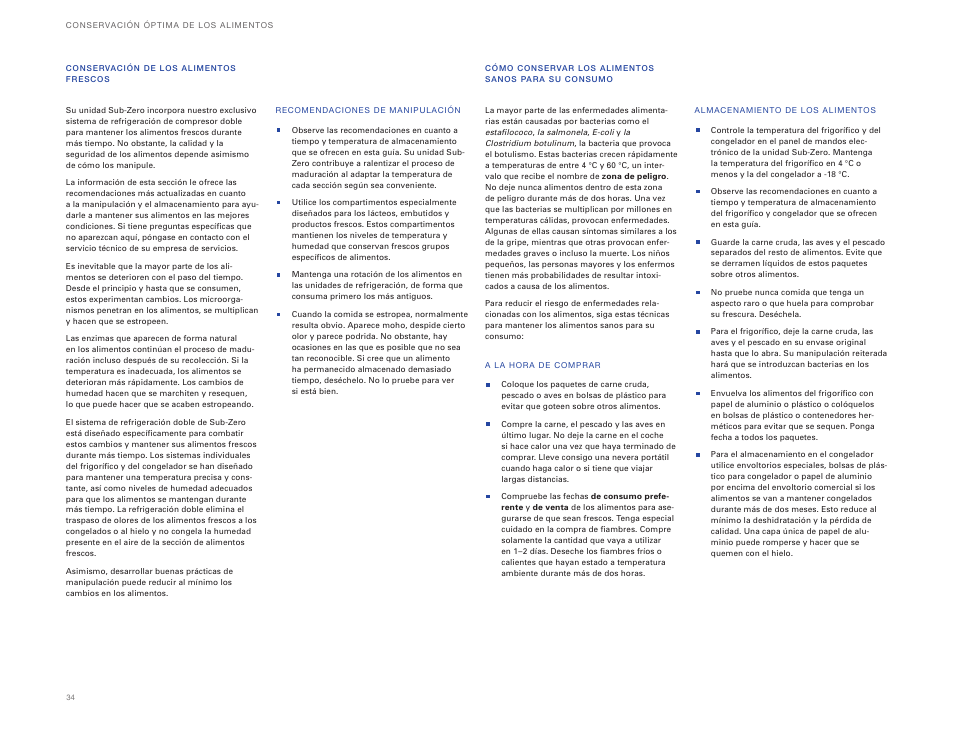 Sub-Zero ICBBI-36UG User Manual | Page 34 / 98
