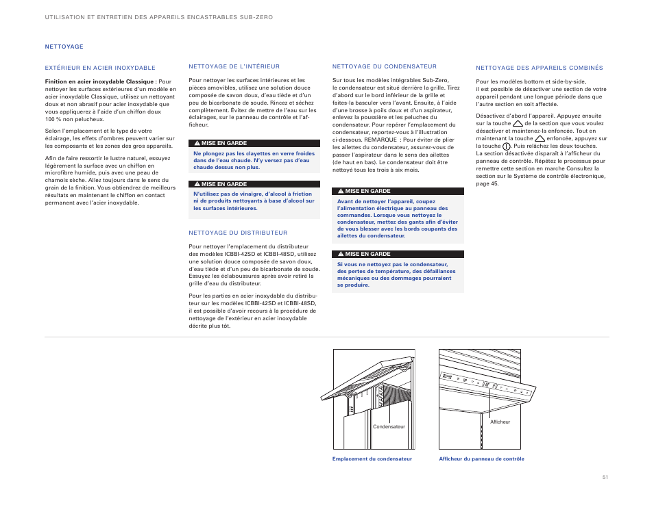 Sub-Zero ICBBI-36UG User Manual | Page 51 / 98