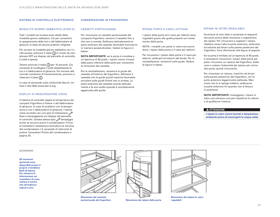 Sub-Zero ICBBI-36UG User Manual | Page 65 / 98