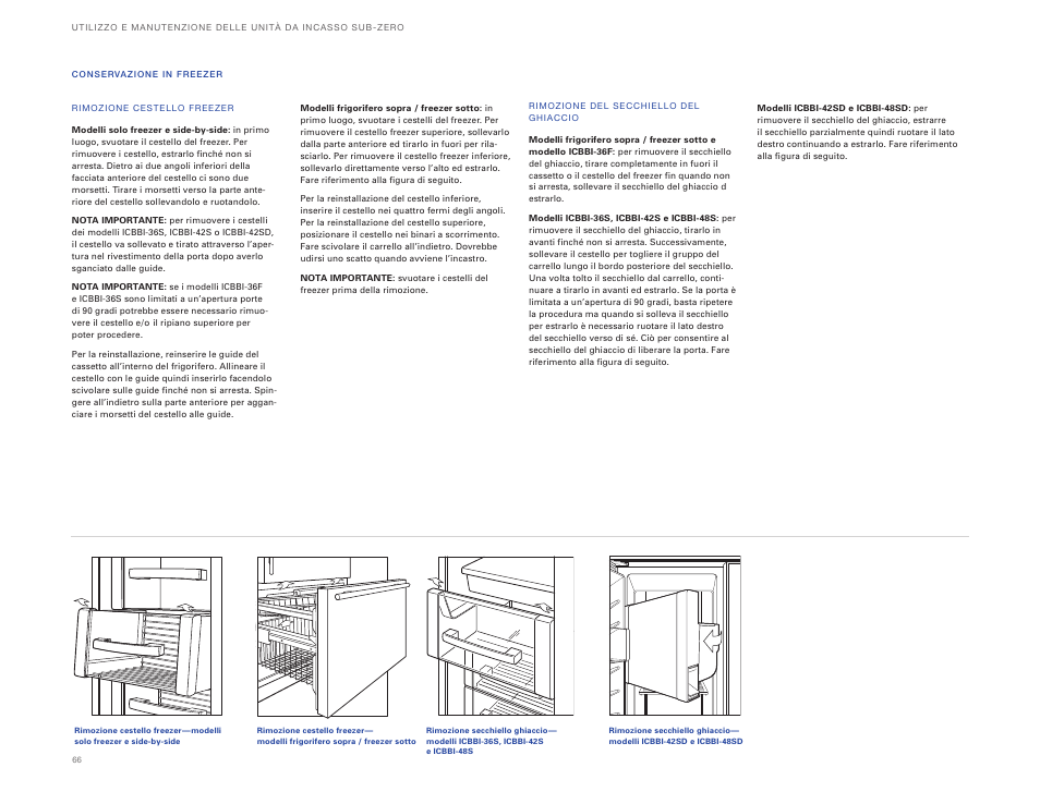 Sub-Zero ICBBI-36UG User Manual | Page 66 / 98