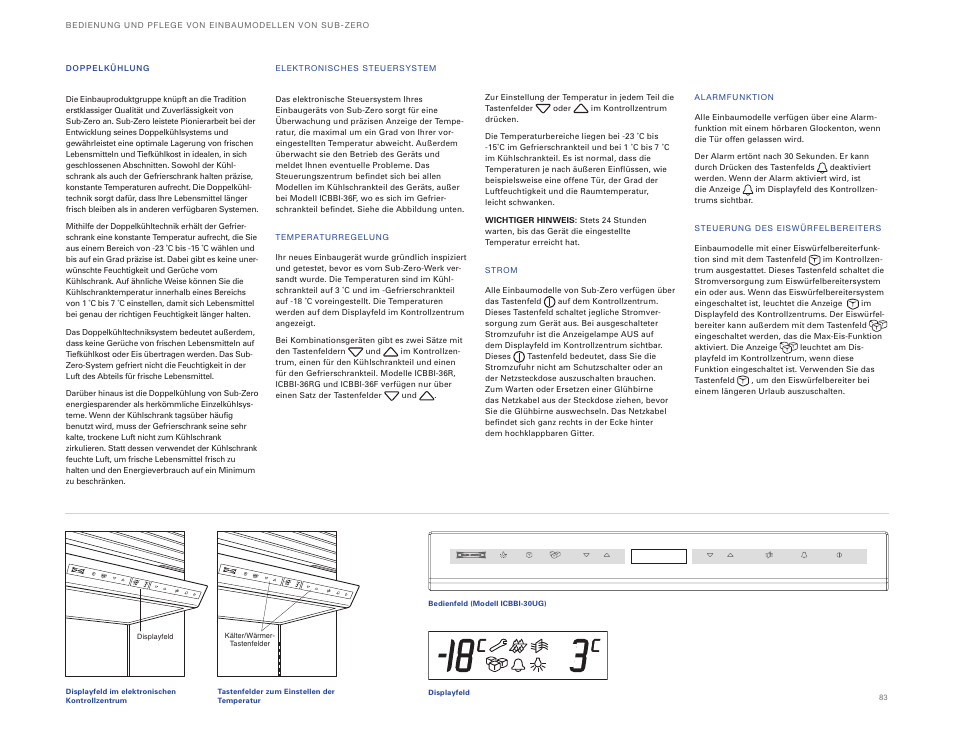 Sub-Zero ICBBI-36UG User Manual | Page 83 / 98