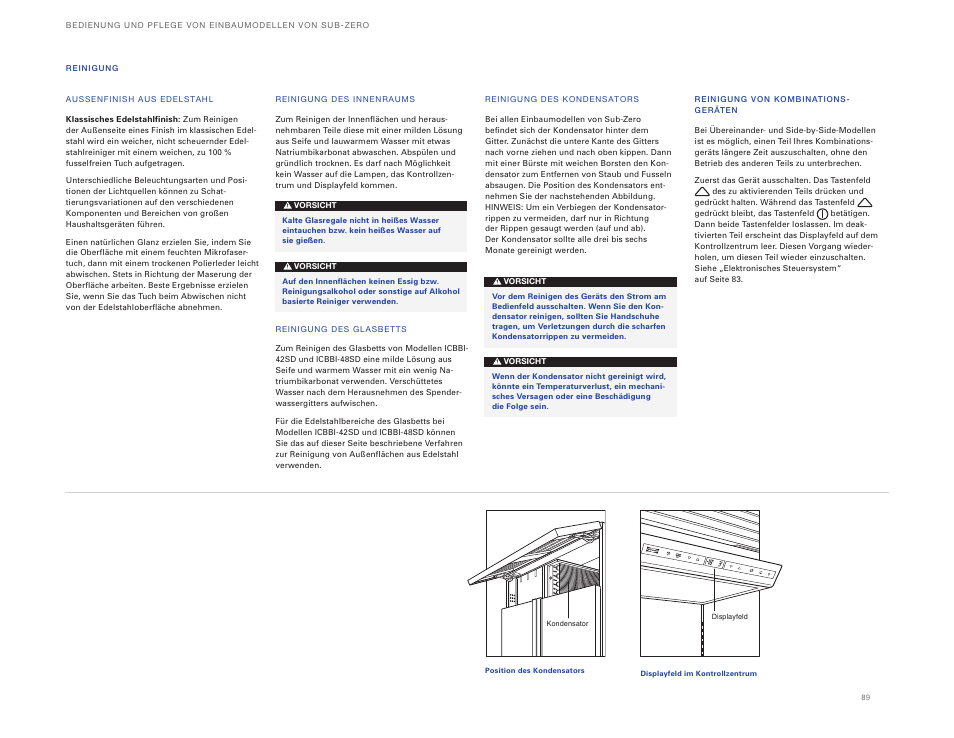 Sub-Zero ICBBI-36UG User Manual | Page 89 / 98