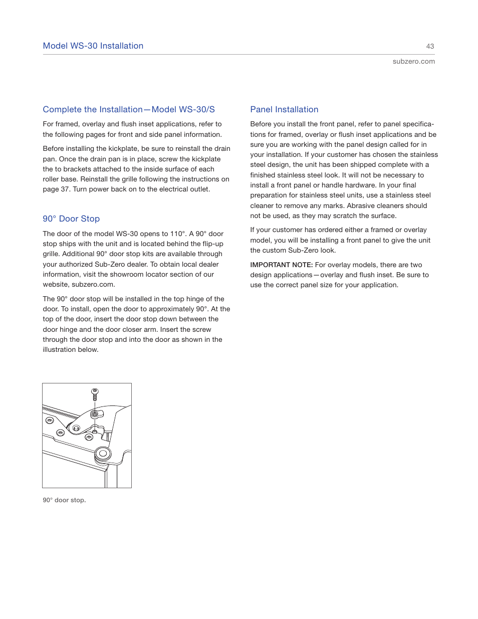 Sub-Zero 427R User Manual | Page 43 / 56