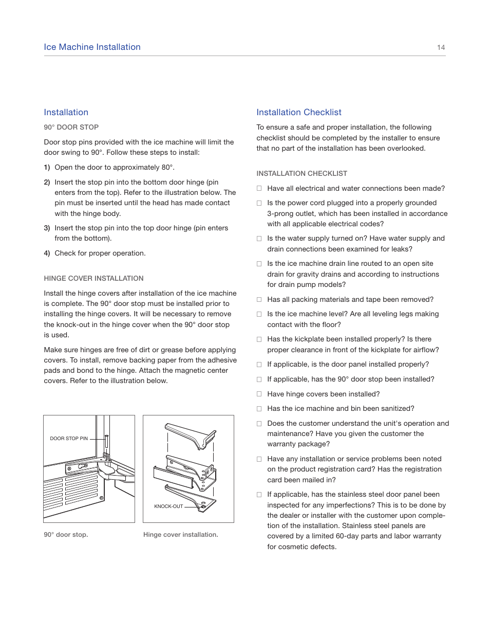 Sub-Zero UC15IO User Manual | Page 14 / 16