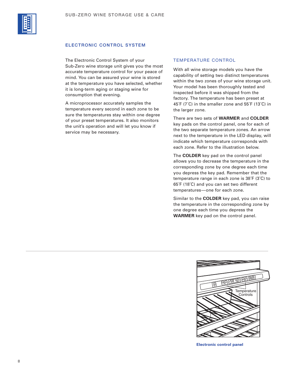Sub-Zero 400 Series User Manual | Page 8 / 24