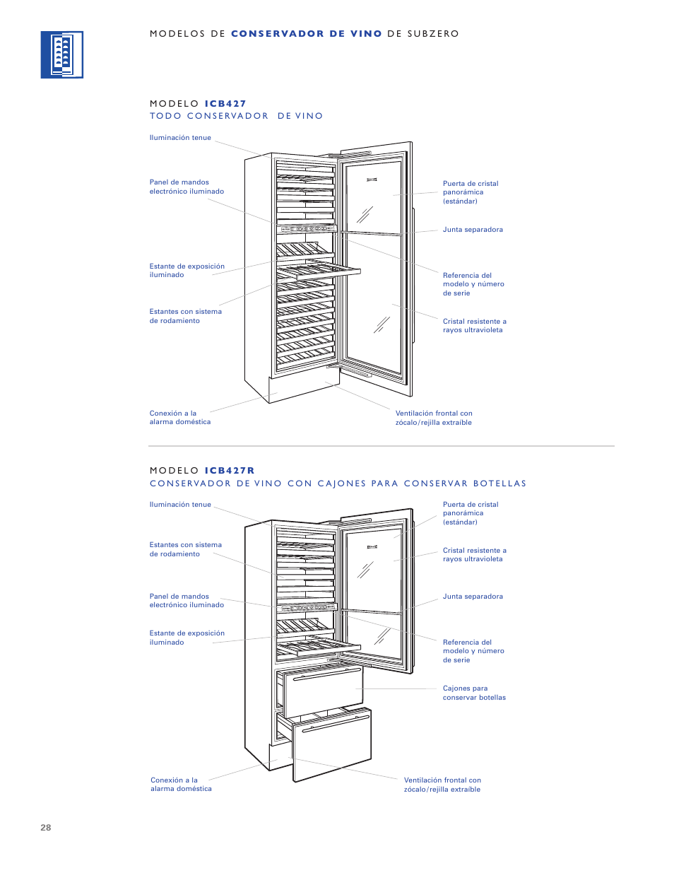Sub-Zero WINE STORAGE User Manual | Page 28 / 112