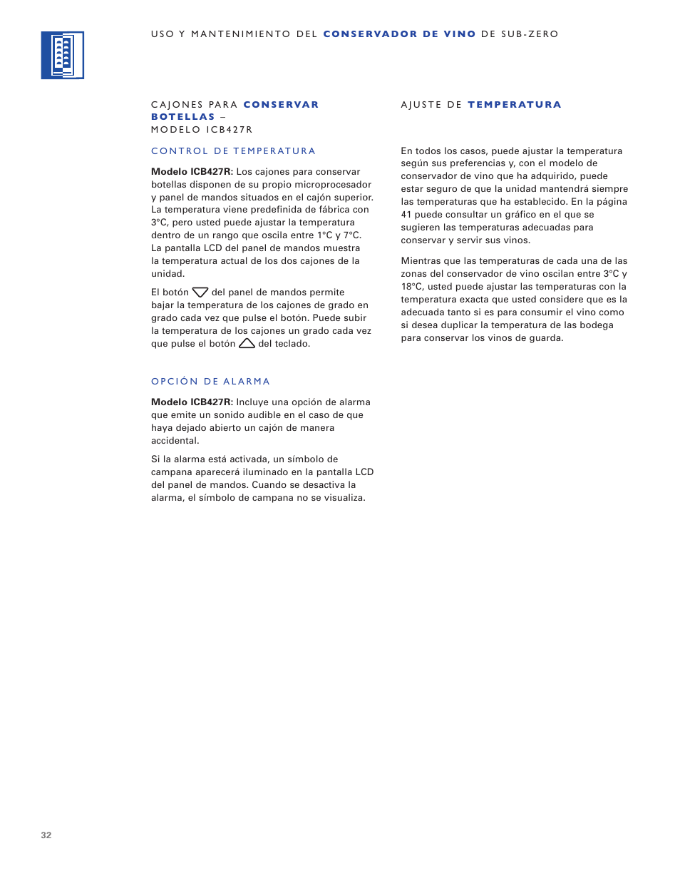 Sub-Zero WINE STORAGE User Manual | Page 32 / 112