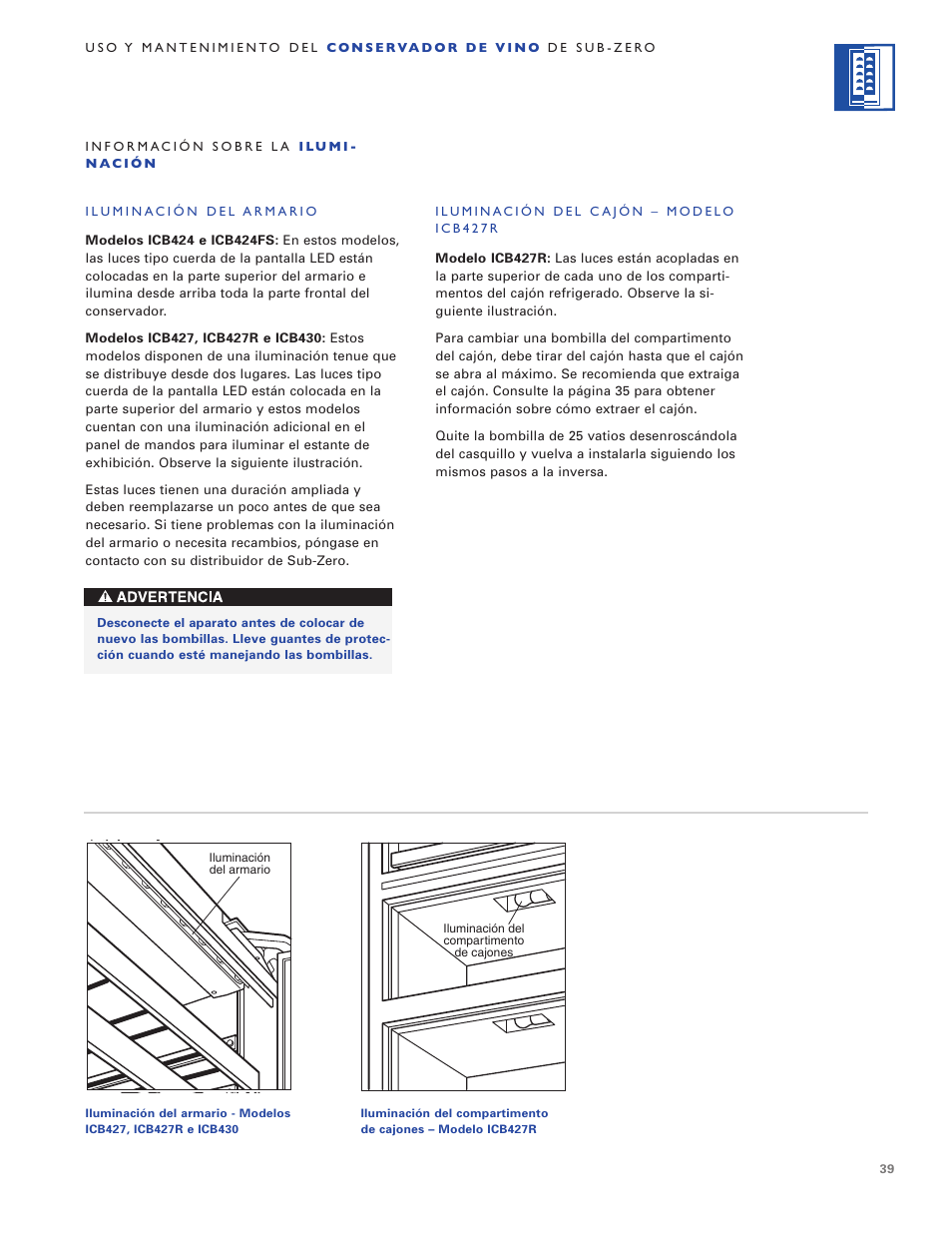 Sub-Zero WINE STORAGE User Manual | Page 39 / 112