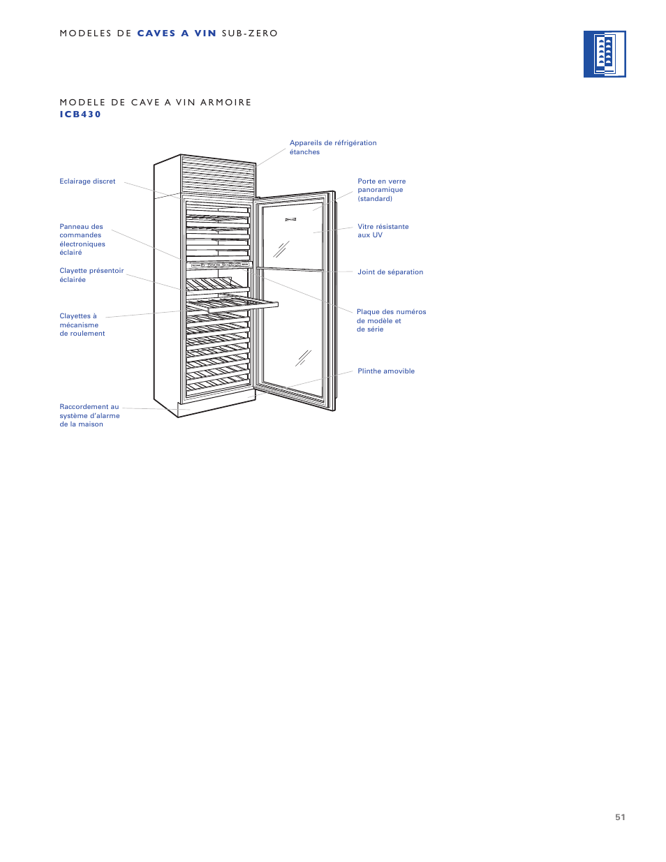Sub-Zero WINE STORAGE User Manual | Page 51 / 112