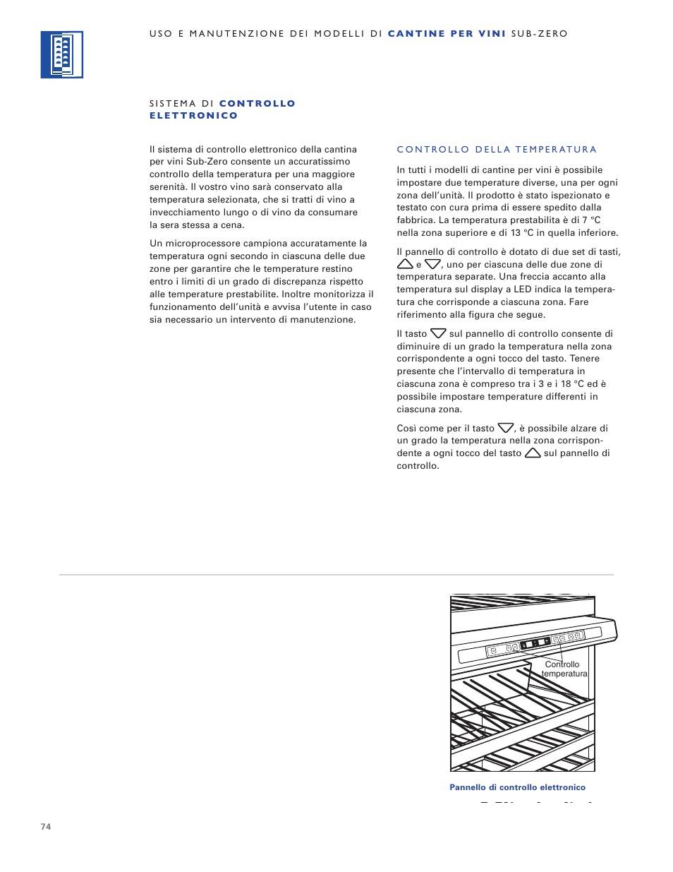 Sub-Zero WINE STORAGE User Manual | Page 74 / 112