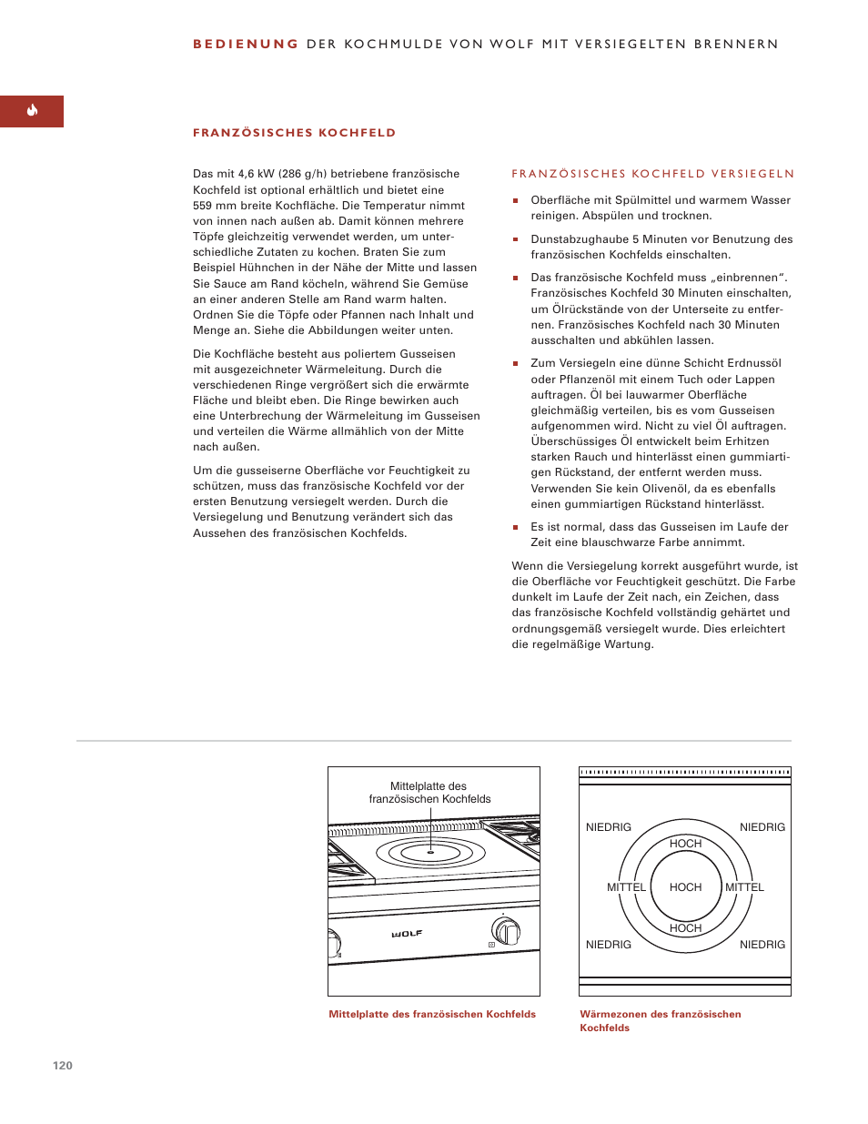 Sub-Zero Sealed Burner RangeTop User Manual | Page 120 / 130