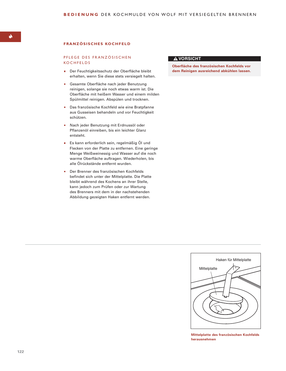 Sub-Zero Sealed Burner RangeTop User Manual | Page 122 / 130