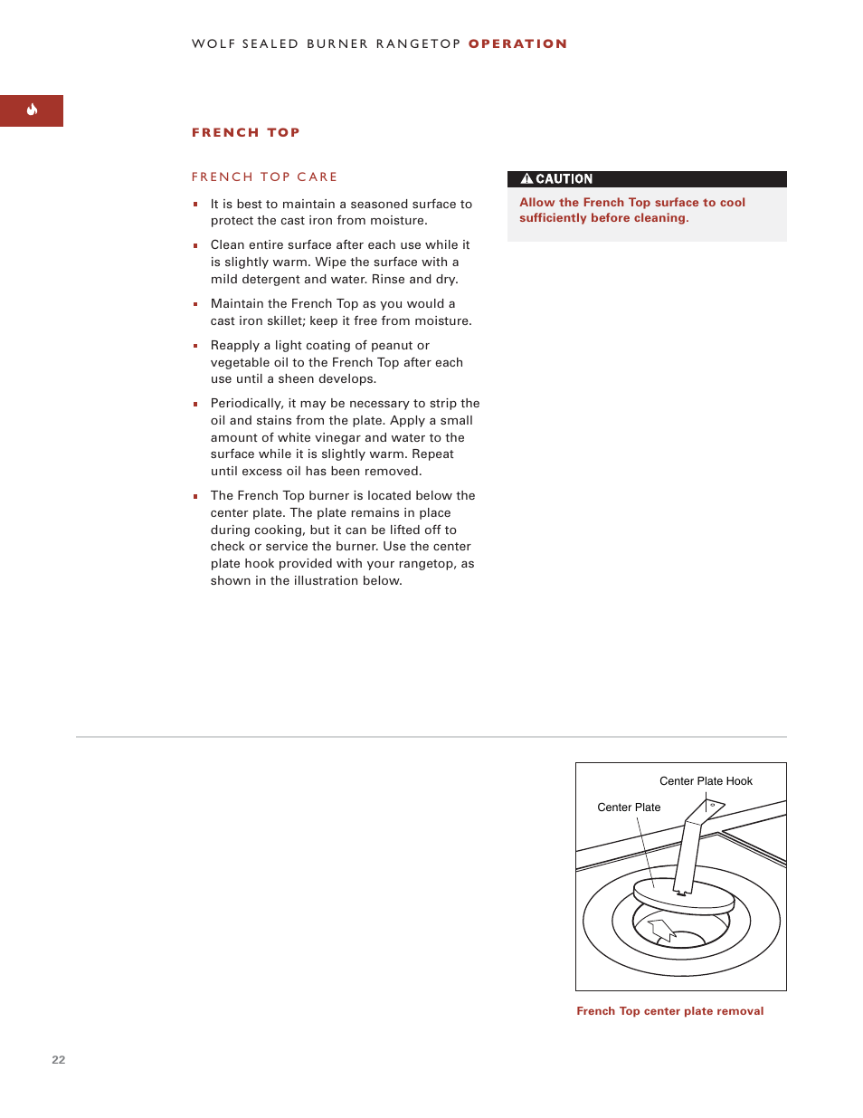 Sub-Zero Sealed Burner RangeTop User Manual | Page 22 / 130