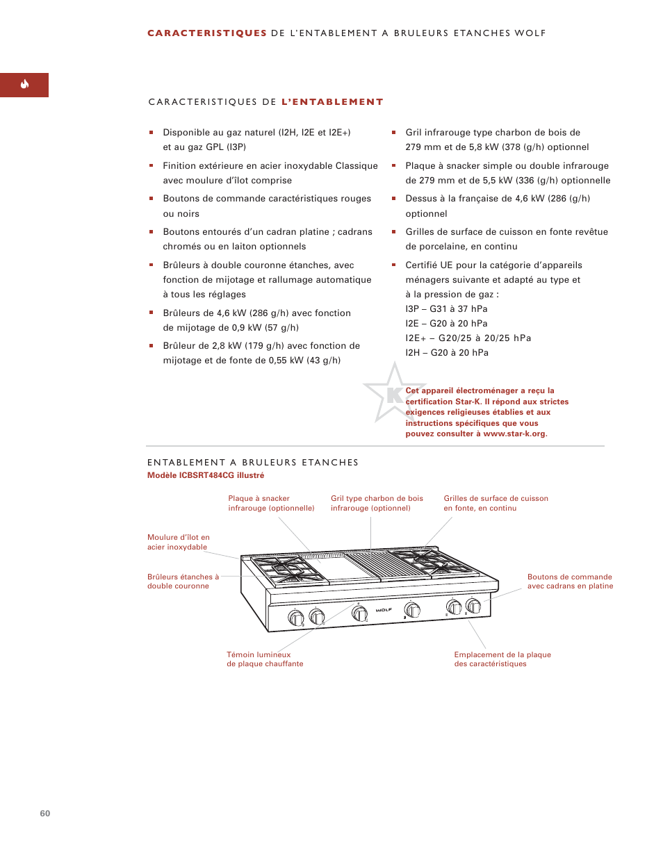 Sub-Zero Sealed Burner RangeTop User Manual | Page 60 / 130