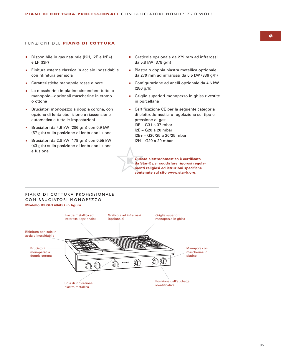 Sub-Zero Sealed Burner RangeTop User Manual | Page 85 / 130