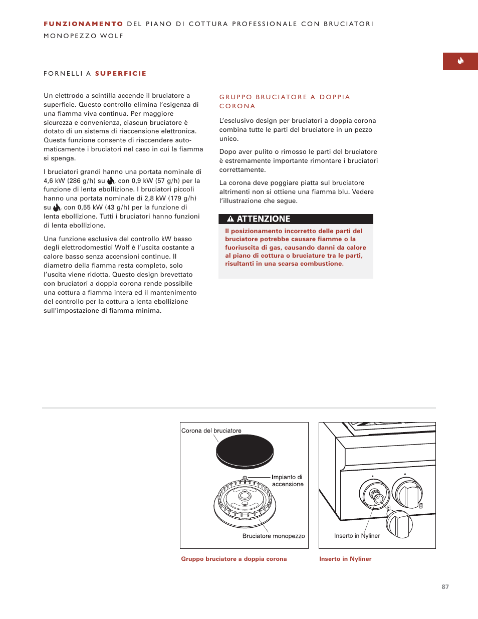 Sub-Zero Sealed Burner RangeTop User Manual | Page 87 / 130