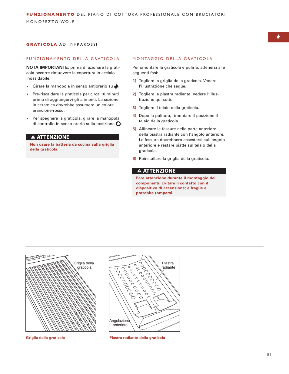 Sub-Zero Sealed Burner RangeTop User Manual | Page 91 / 130