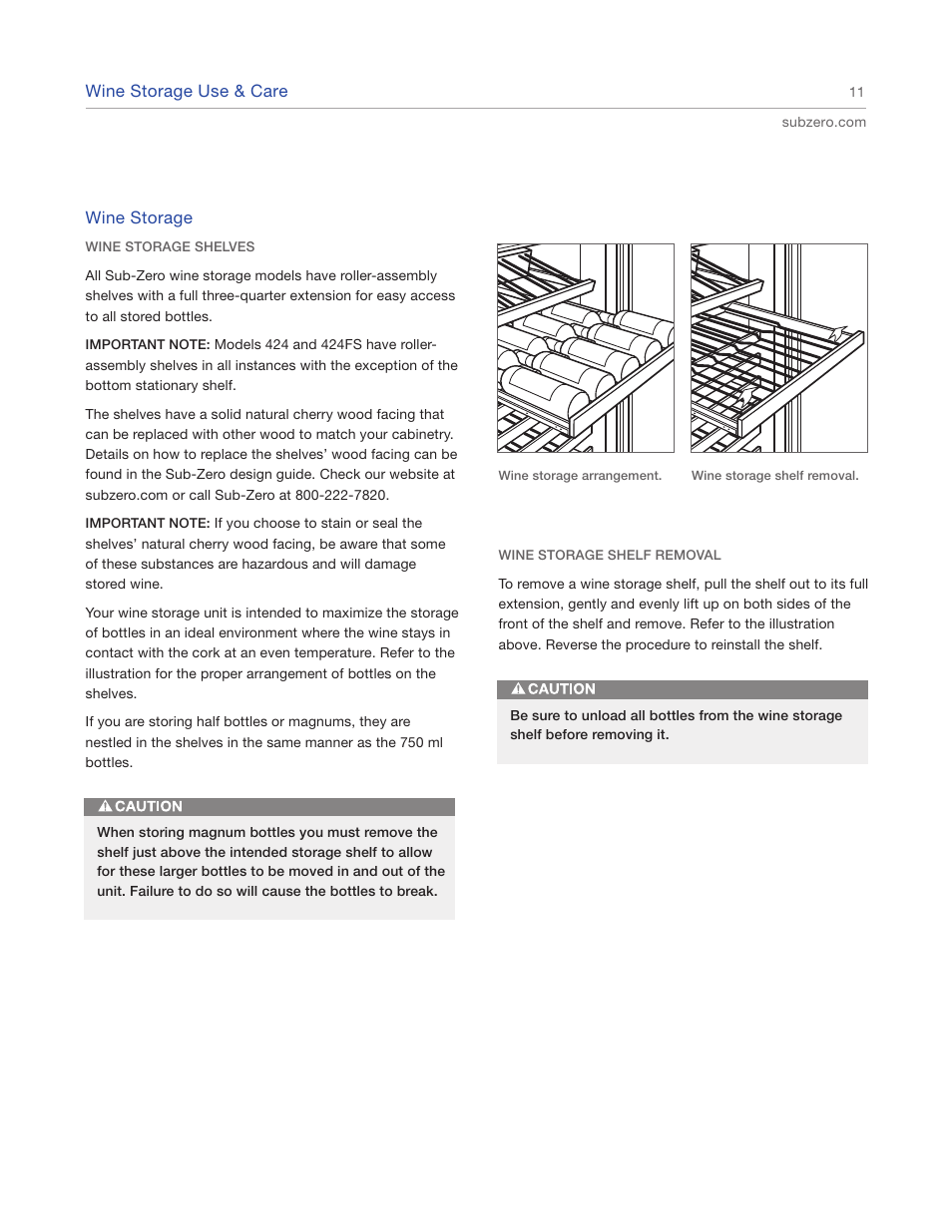 Sub-Zero Sub-Zero EN User Manual | Page 11 / 24