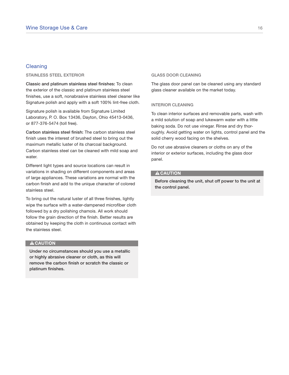 Sub-Zero Sub-Zero EN User Manual | Page 16 / 24