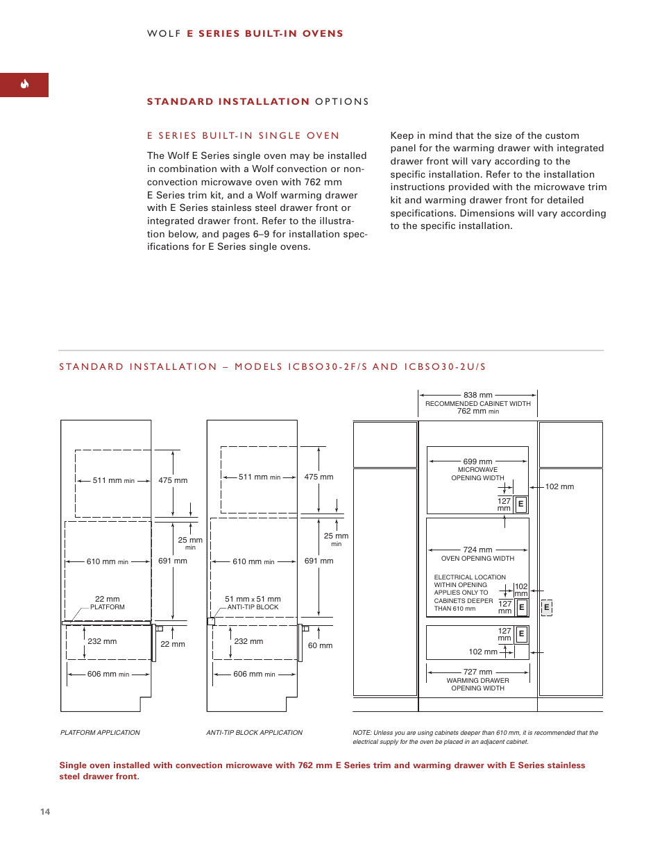 Sub-Zero e Series User Manual | Page 14 / 94