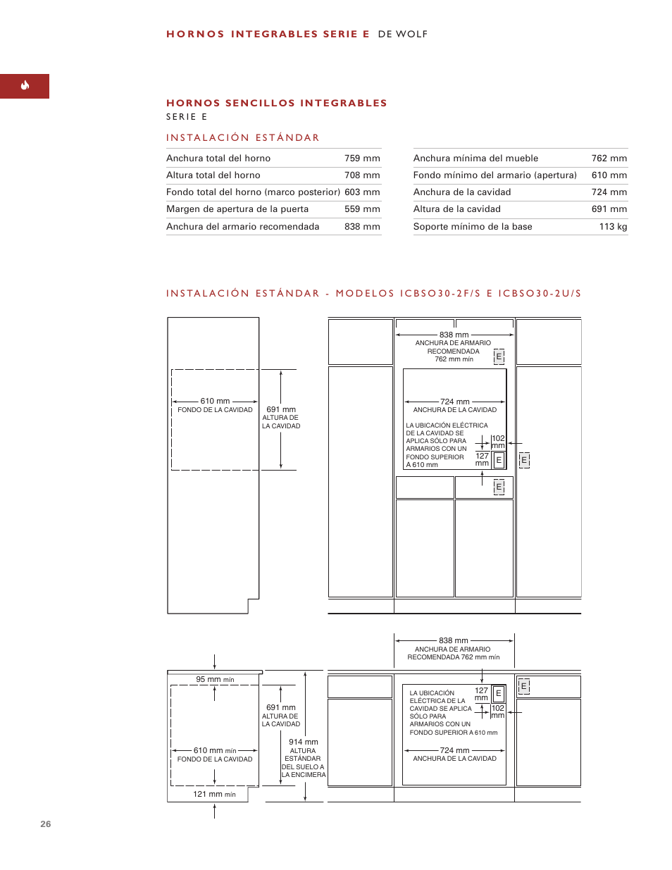 Sub-Zero e Series User Manual | Page 26 / 94