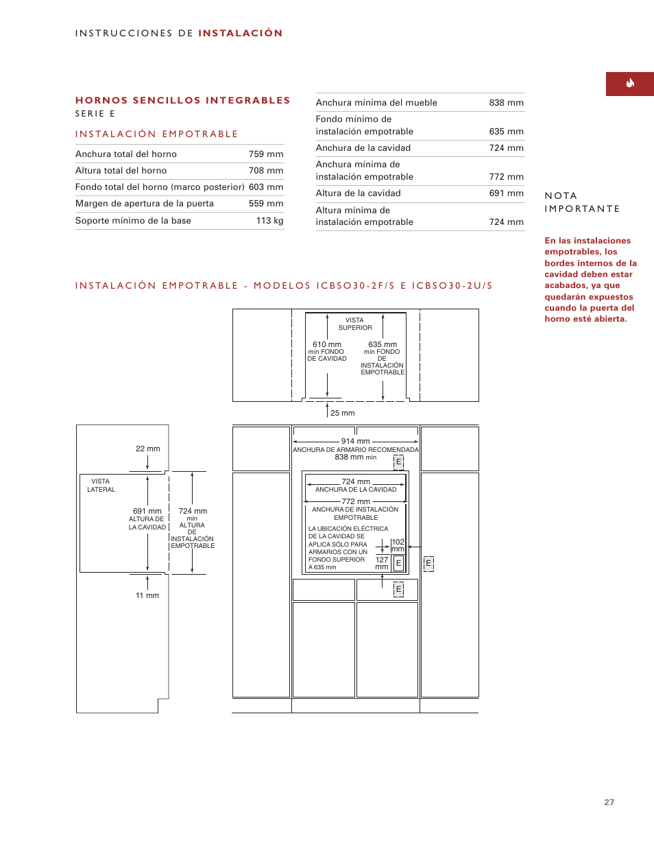 Sub-Zero e Series User Manual | Page 27 / 94