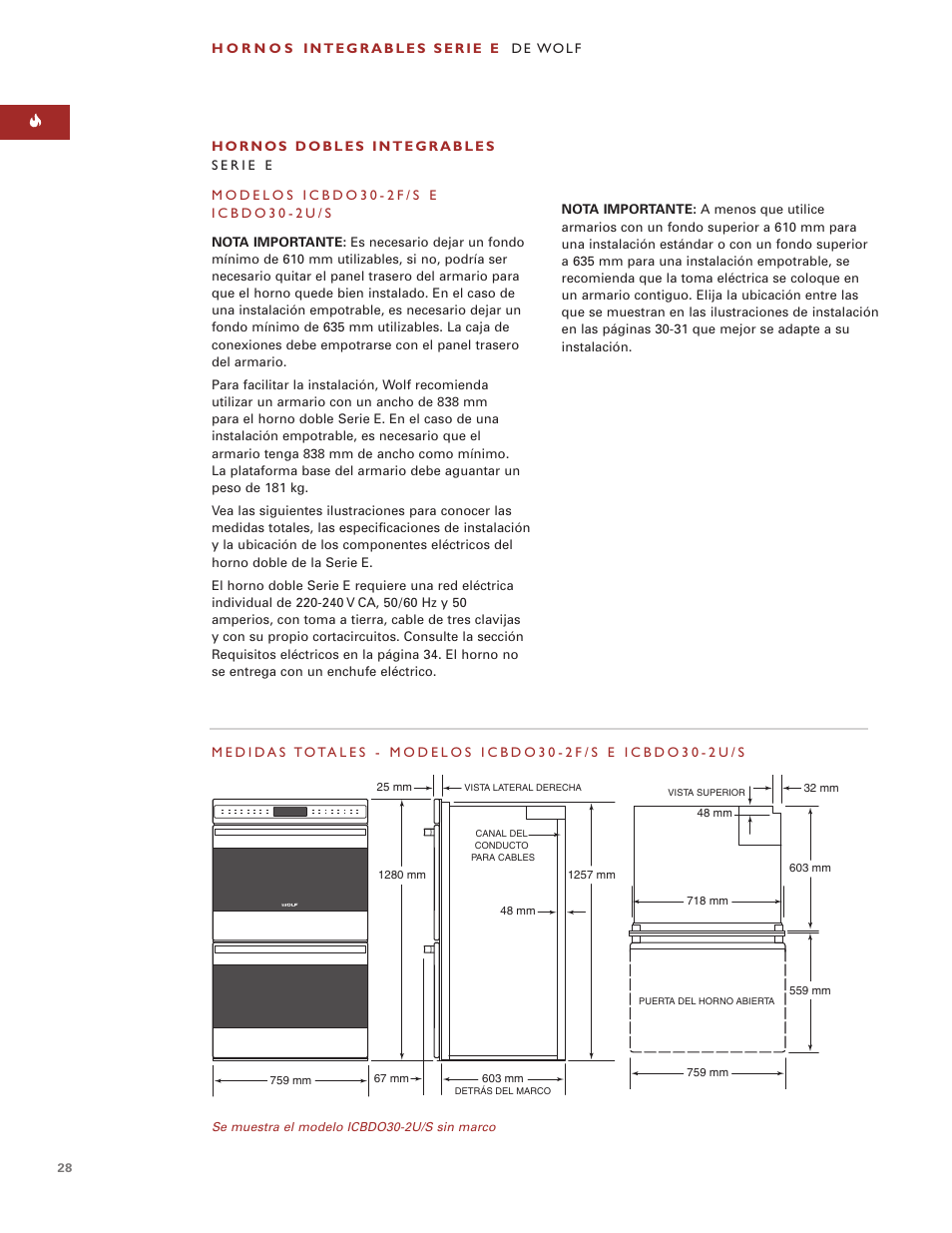 Sub-Zero e Series User Manual | Page 28 / 94