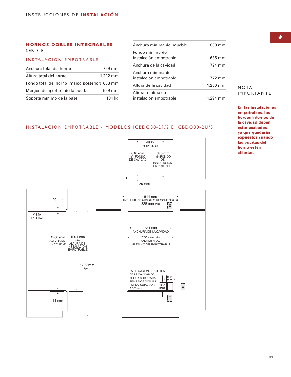 Sub-Zero e Series User Manual | Page 31 / 94