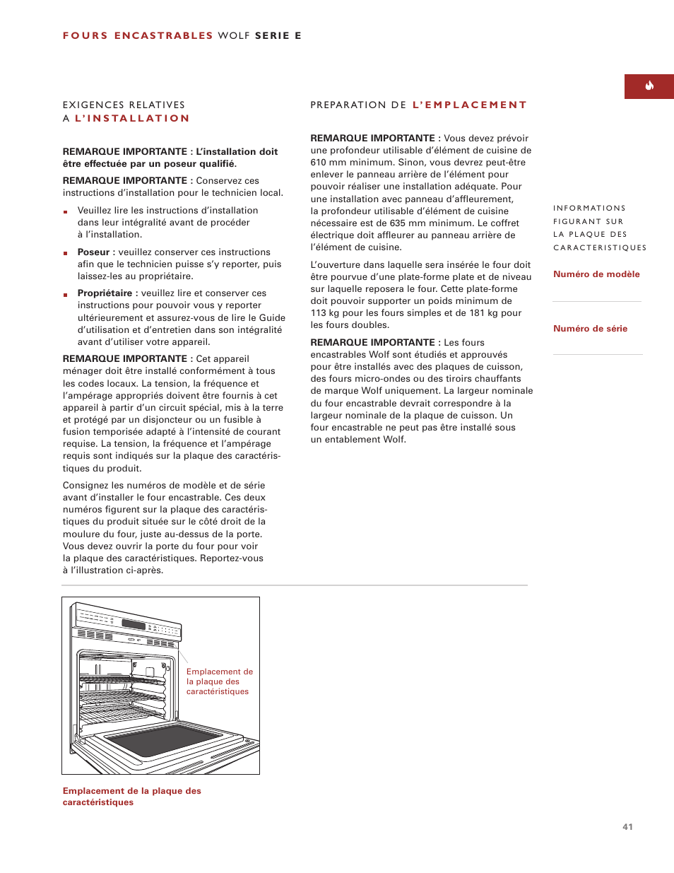 Sub-Zero e Series User Manual | Page 41 / 94