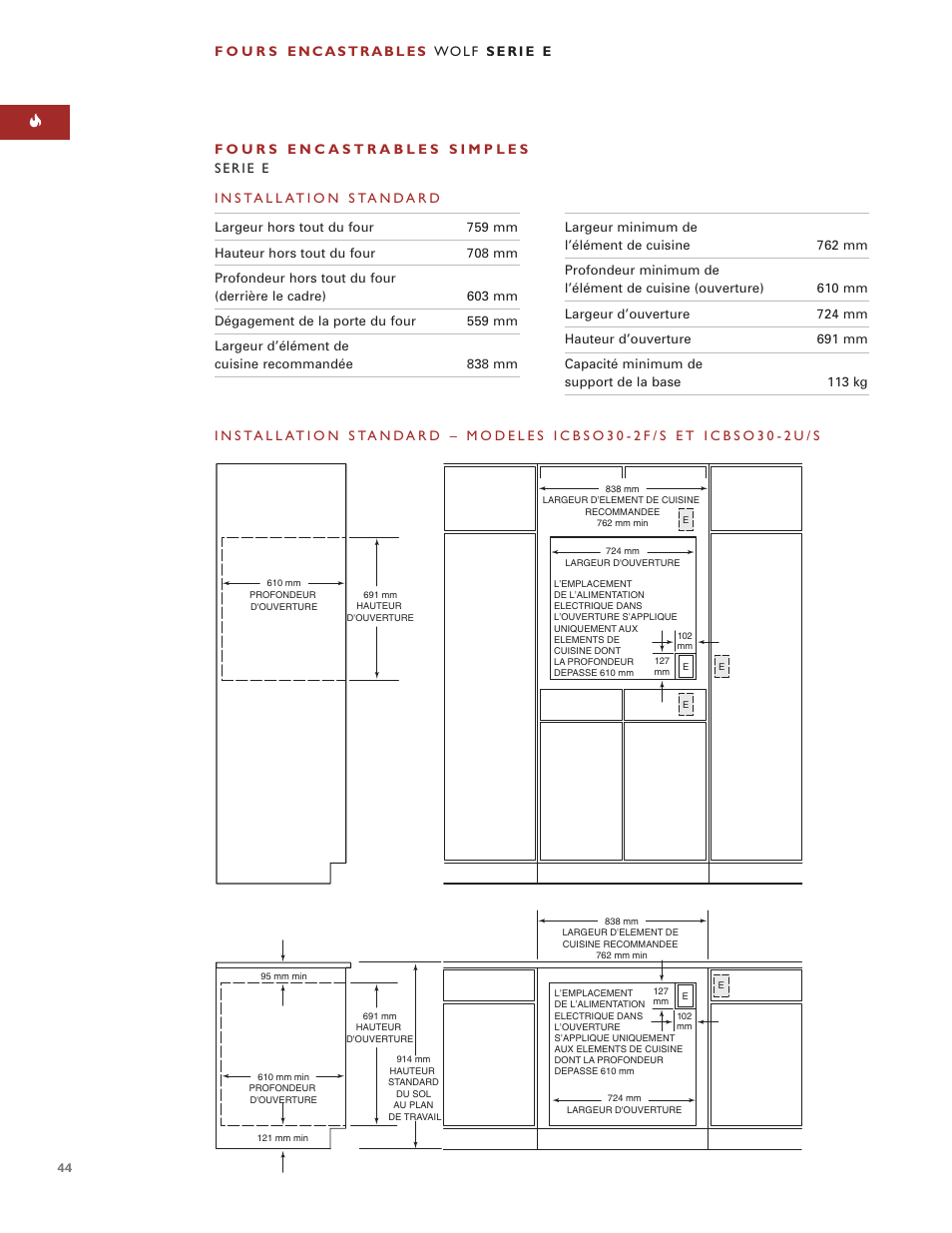 Sub-Zero e Series User Manual | Page 44 / 94