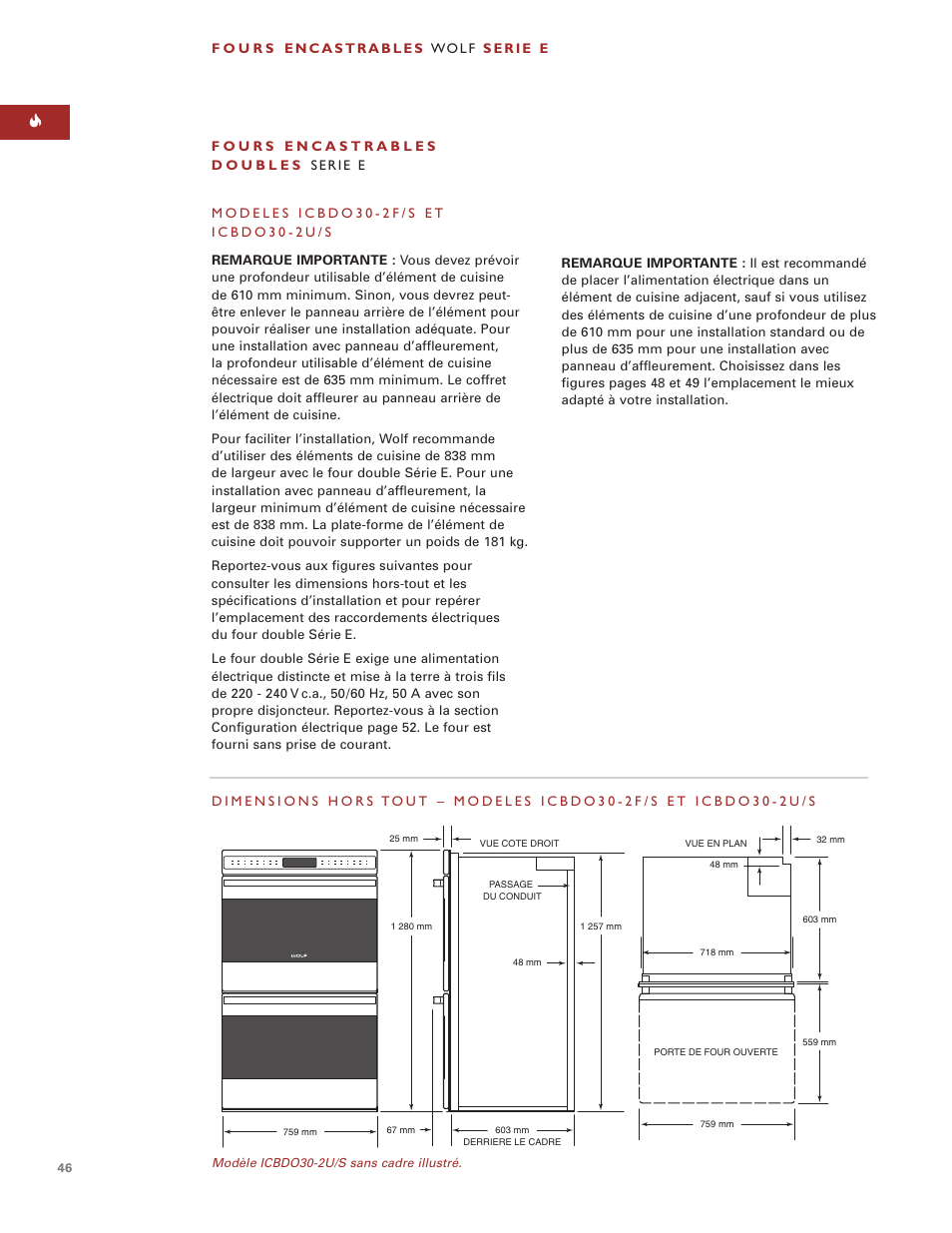 Sub-Zero e Series User Manual | Page 46 / 94