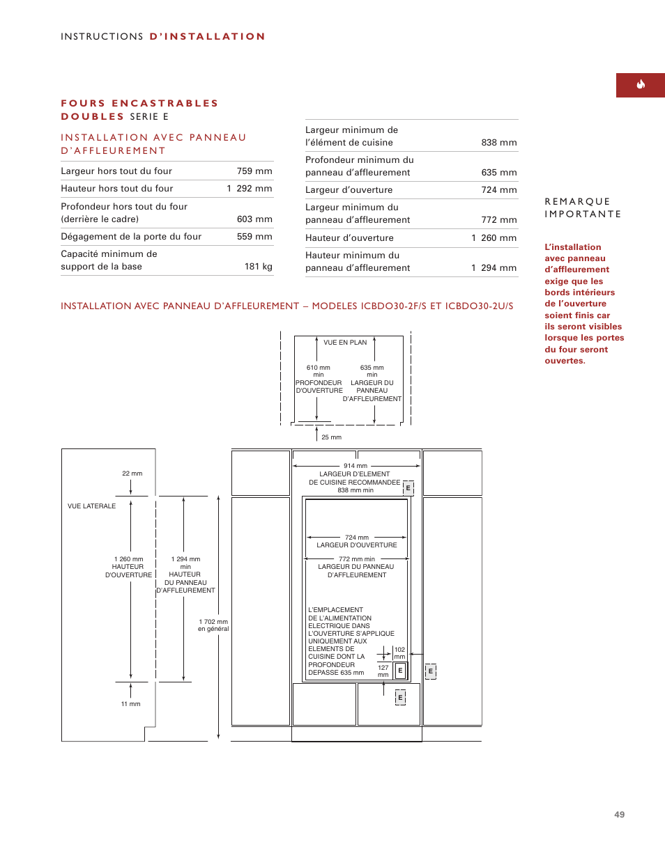 Sub-Zero e Series User Manual | Page 49 / 94