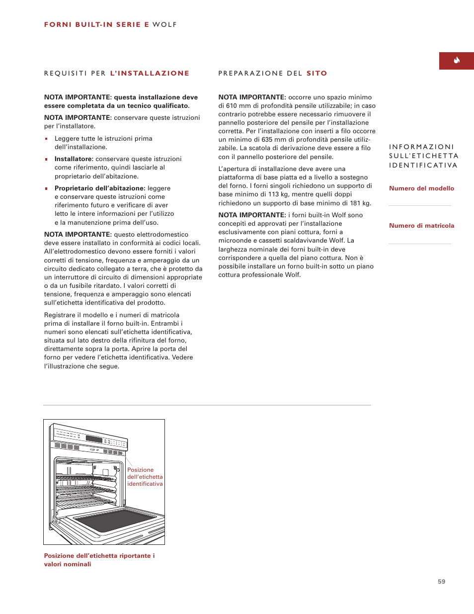 Sub-Zero e Series User Manual | Page 59 / 94