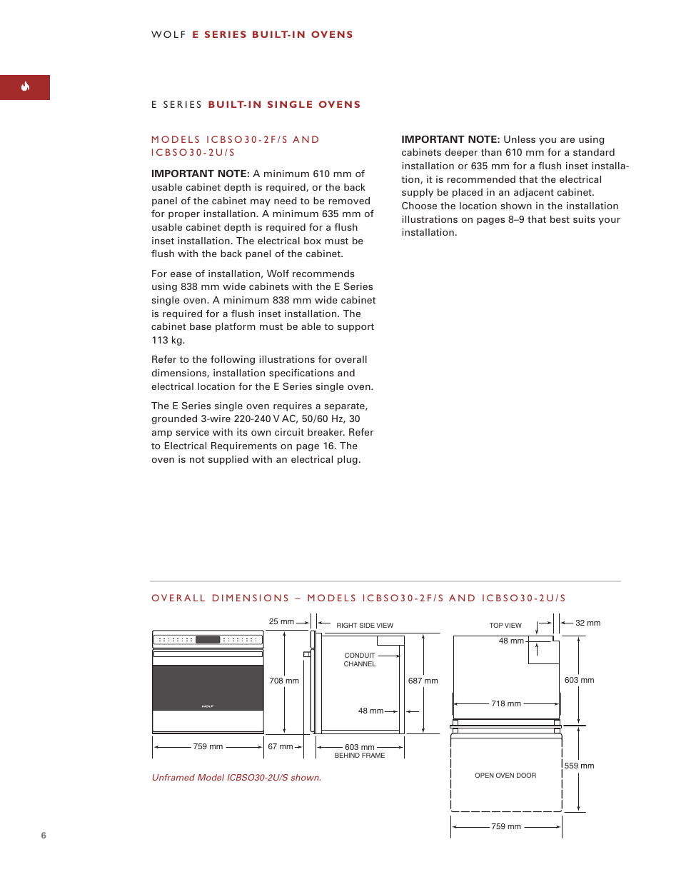 Sub-Zero e Series User Manual | Page 6 / 94